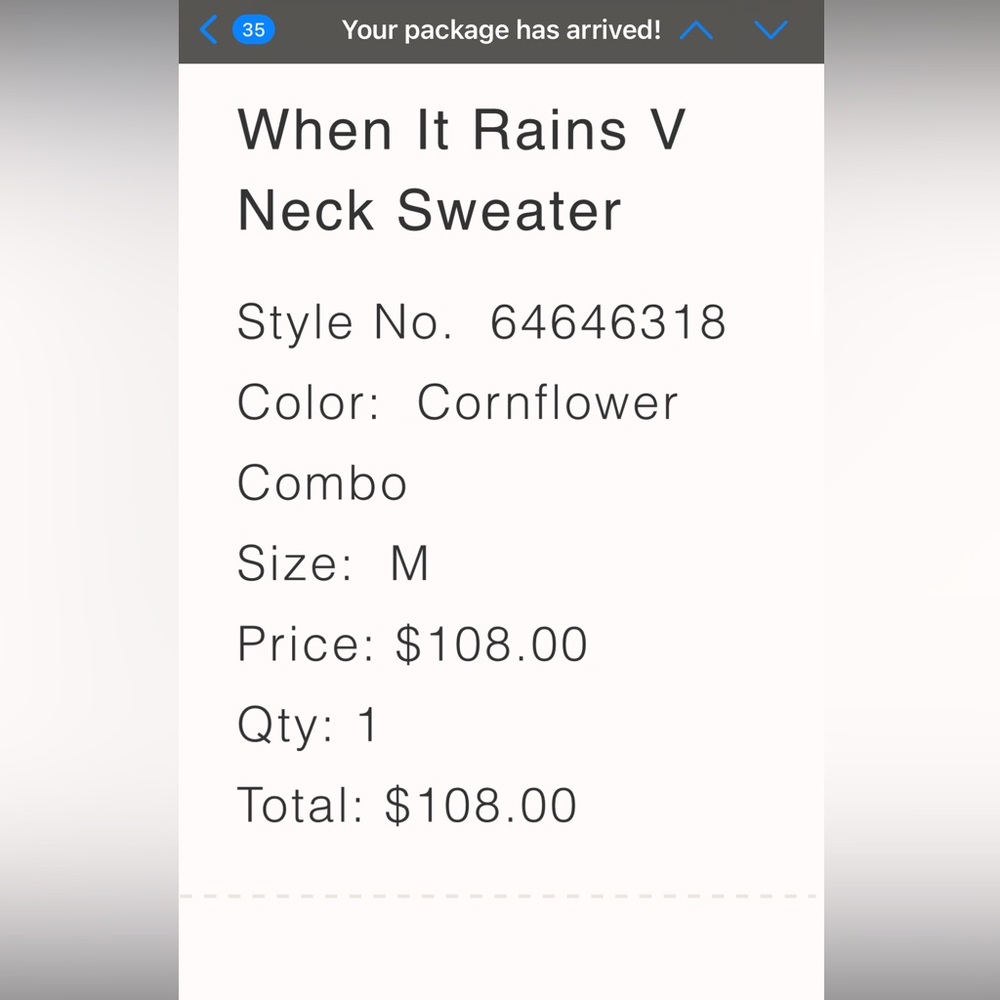 Free People When It Rains V-Neck Sweater - Picture 2 of 9